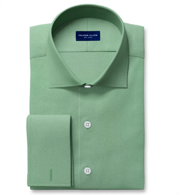 Thyme Green Oxford Cloth Custom Dress Shirt Shirt by Proper Cloth