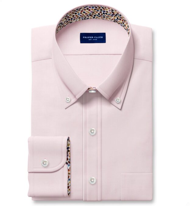 strapless open back dress Men's Slim Fit Pink Dress Shirt Size N3 main image 0