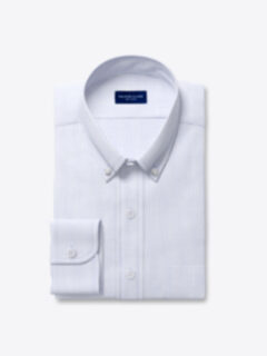Custom Washed Light Blue Striped Lightweight Oxford Shirt Shirt