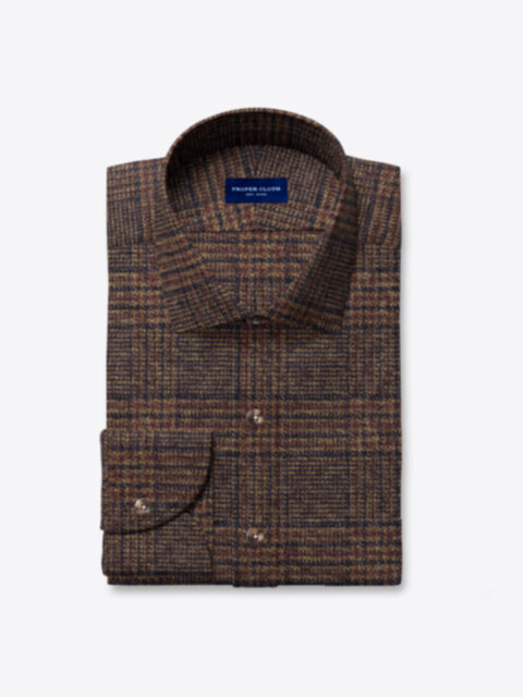 Japanese Washed Hickory Low Twist Glen Plaid