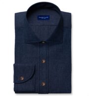 Shop Baird McNutt Navy Irish Linen