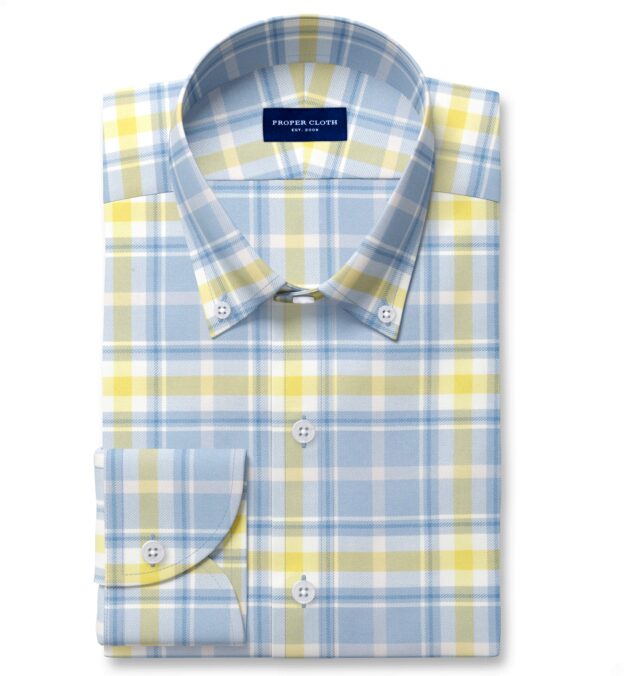 blue and yellow plaid dress Victoria Dress in Navy Plaid S main image 1