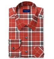 Shop Bright Red Plaid Flannel