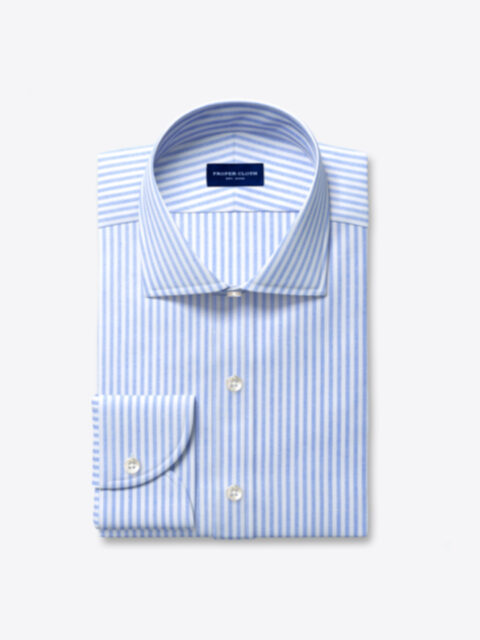 Clark Blue University Stripe Oxford Cloth