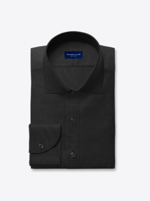 Non-Iron Black Broadcloth
