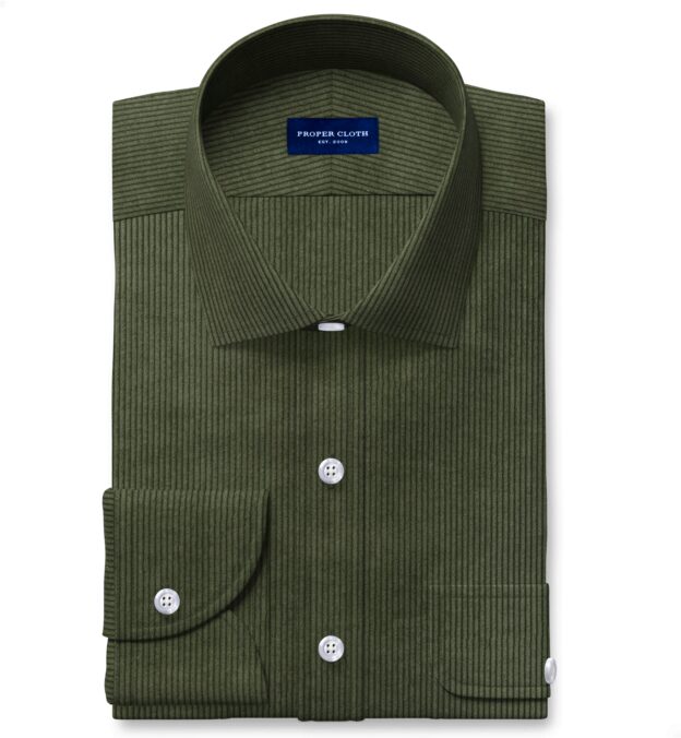 Duca Visconti Pine Supima Stretch Corduroy Shirt Duca Visconti Pine Supima Stretch Corduroy Shirt