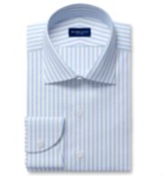 Shop Stanton 120s Light Blue Wide Bengal Stripe