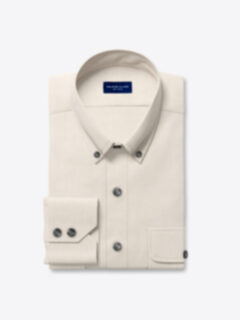 Custom Clark Beige Oxford Cloth Shirt Shirt