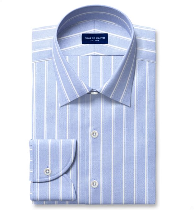 american made dress shirts Brooks Brothers Men's American-Made Oxford Cloth Button-Down Dress Shirt | Blue
