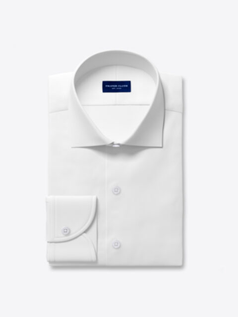 Portuguese White Cotton and Linen Oxford
