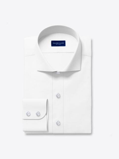 Non-Iron White 140s 3-Ply Twill