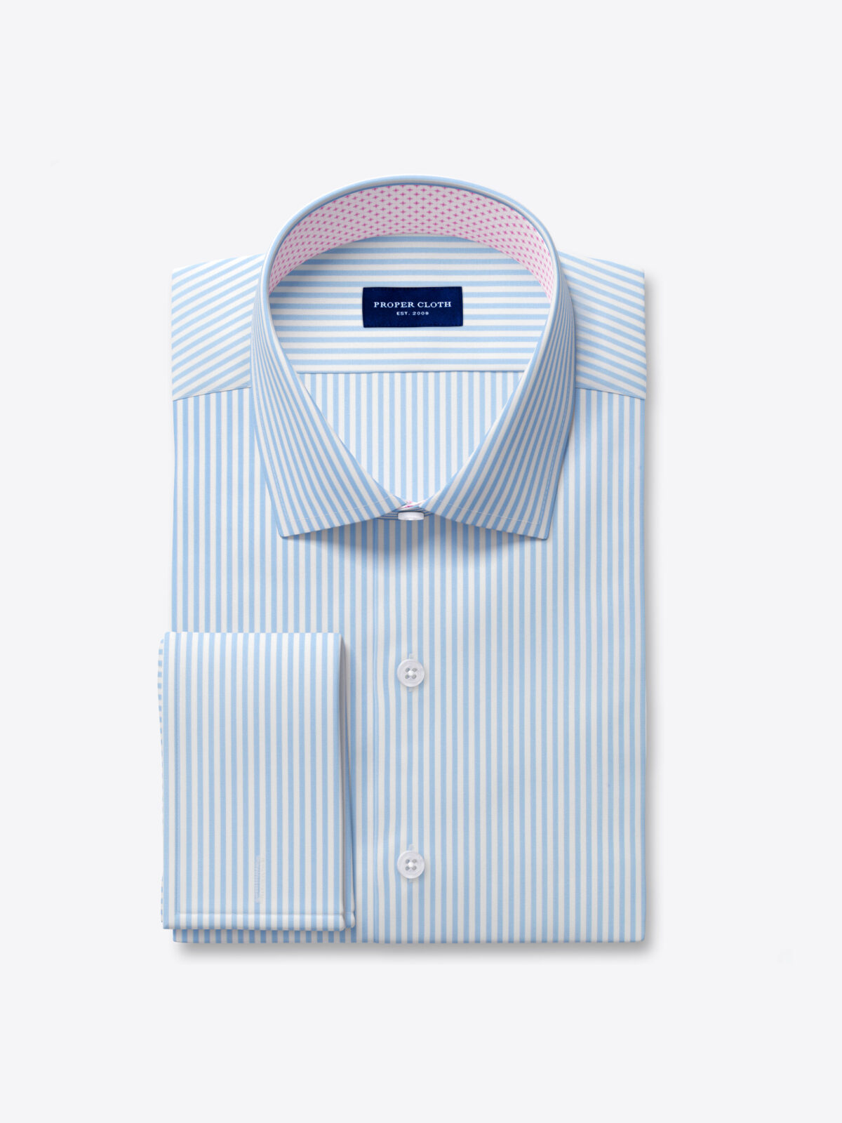 blue bengal stripe dress shirt Stanton 120s Light Blue Bengal Stripe Shirt