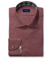 Shop Ludlow Berry Melange Brushed Herringbone