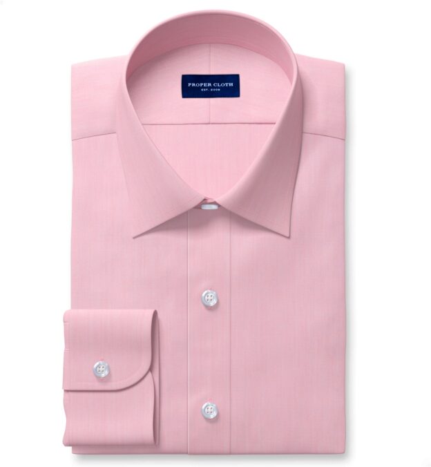 Thomas Mason Pink End-on-End Tailor Made Shirt Shirt by Proper Cloth
