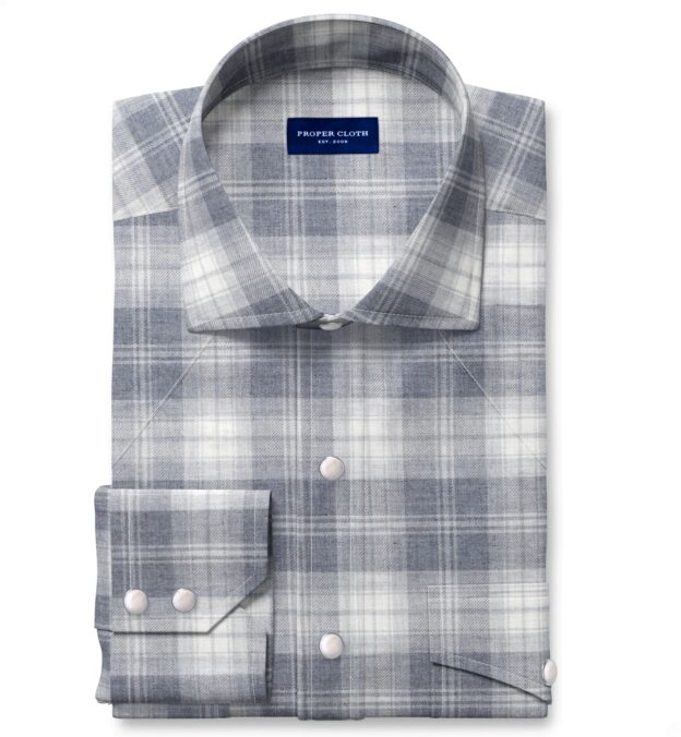 grey plaid plaid mens shirt m