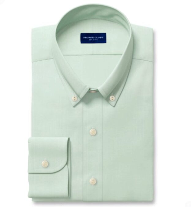 Clark Green Oxford Cloth Tailor Made Shirt Shirt by Proper Cloth Clark Green Oxford Cloth Tailor Made Shirt Shirt by Proper Cloth