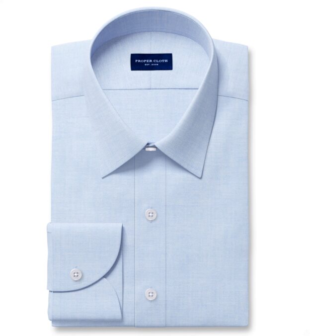Light Blue Lightweight Oxford Fitted Dress Shirt Shirt by Proper Cloth Light Blue Lightweight Oxford Fitted Dress Shirt Shirt by Proper Cloth