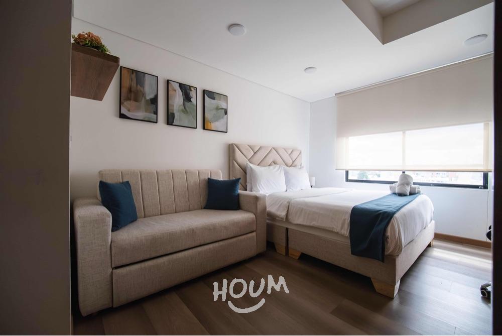 Apartamento de 1 alcoba en venta en La Castellana, Los Andes, Bogotá, 20 m² · foto 2 de 23