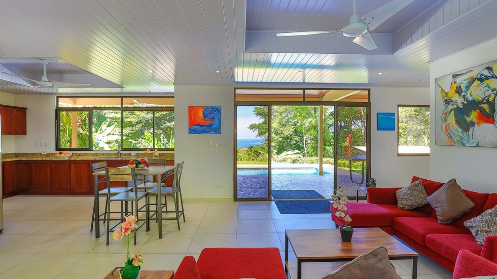 Contemporary Ocean View Estate Minutes from the Beach in Uvita