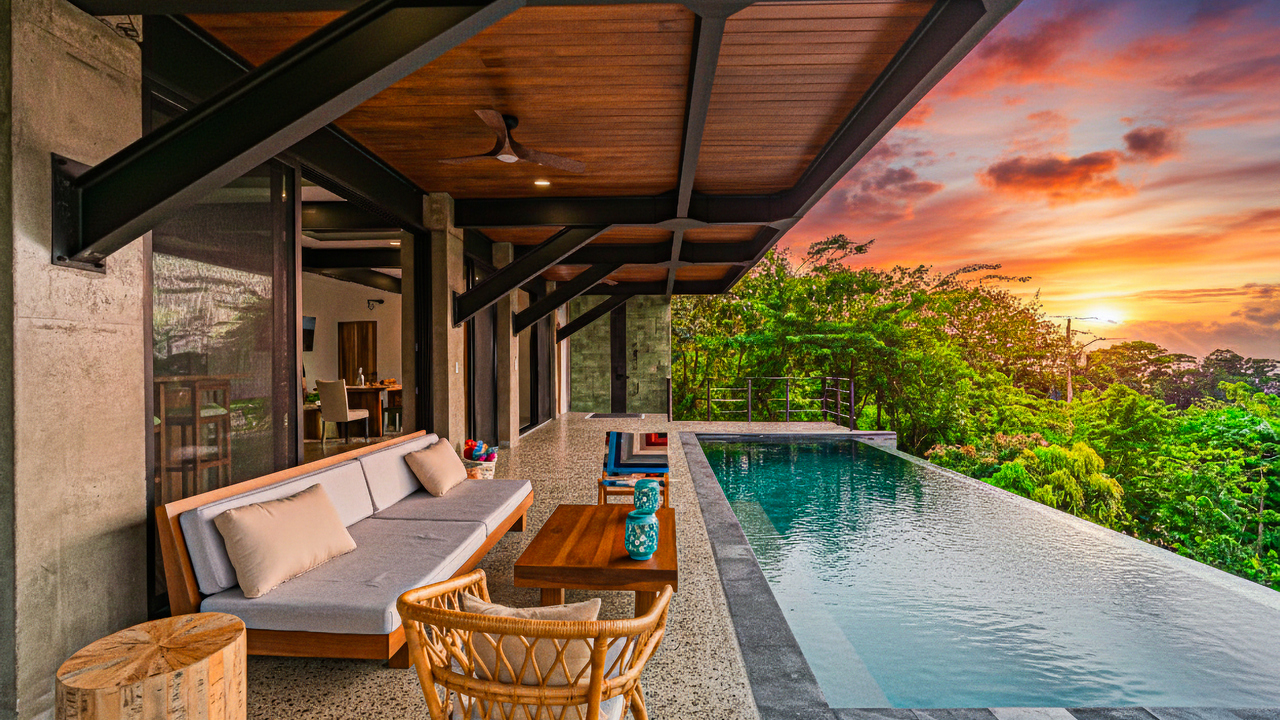Casa Las Brisas Stunning Whale’s Tail Ocean View Home in Uvita