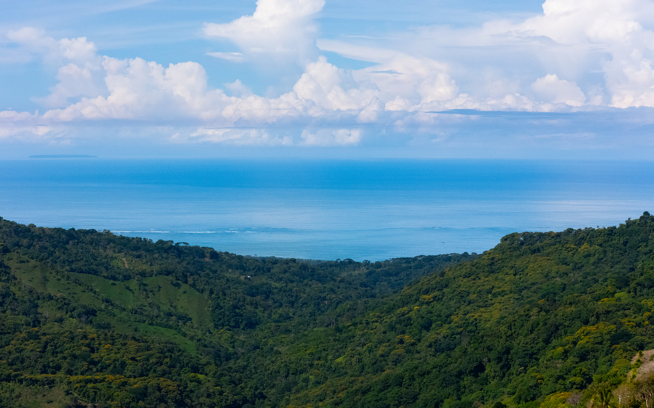 Ocean View Land for Sale near Uvita 7.5 Acres of Privacy and Potential