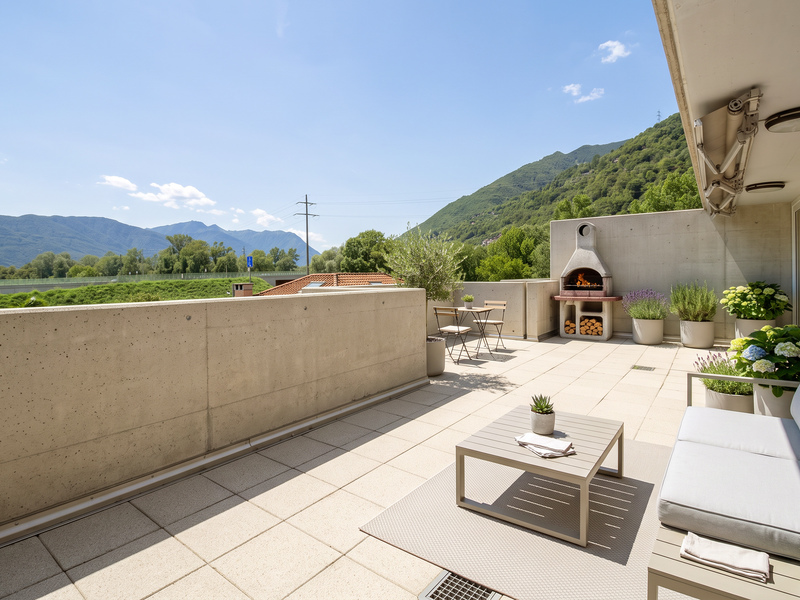 Appartement de 5 pièces à Bellinzona - Surfaces extérieures