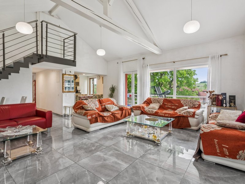 Maison individuelle de 8.5 pièces à Romont FR - Séjour