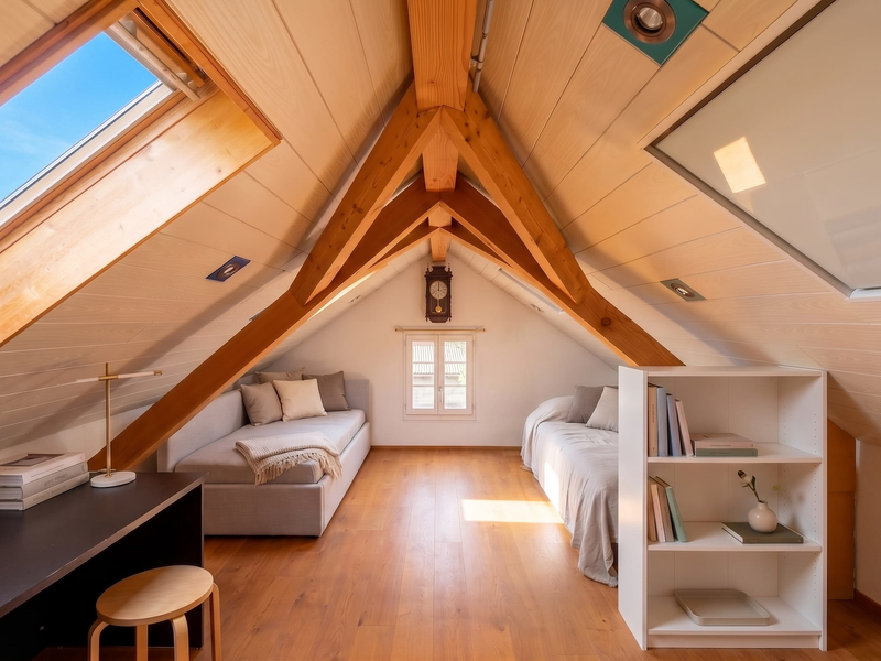 Maison individuelle de 3 pièces à Utzigen - Chambre