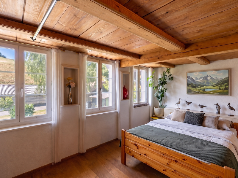 Maison individuelle de 3 pièces à Utzigen - Chambre