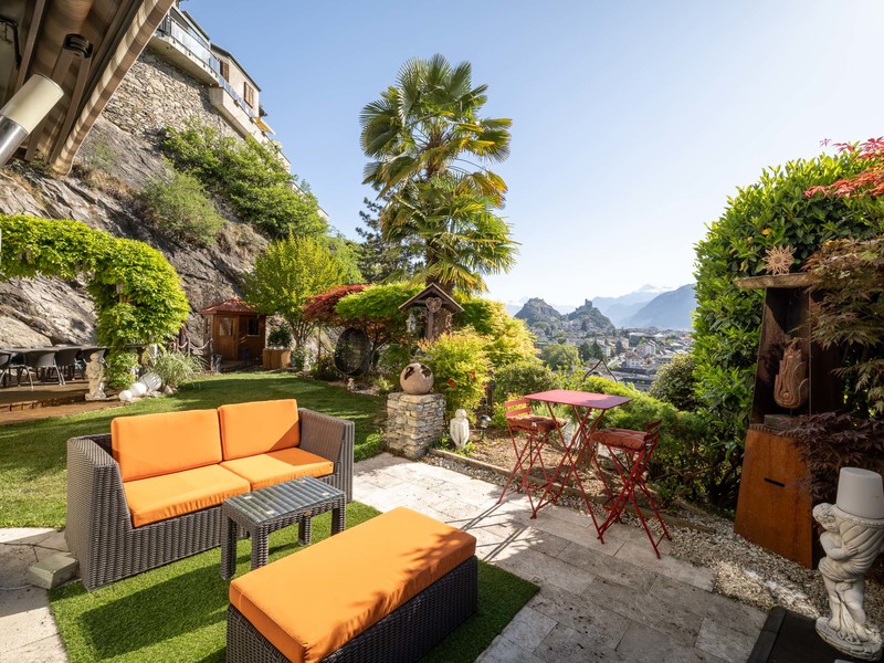 3-Zimmer Wohnung in Sion - Aussenflächen