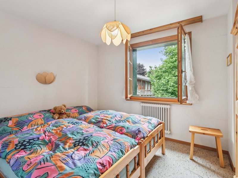 Appartement de 3.5 pièces à Charmey - Chambre