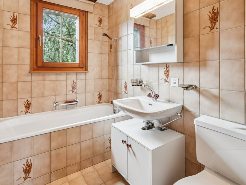 Appartement de 3.5 pièces à Charmey - Salle de bain