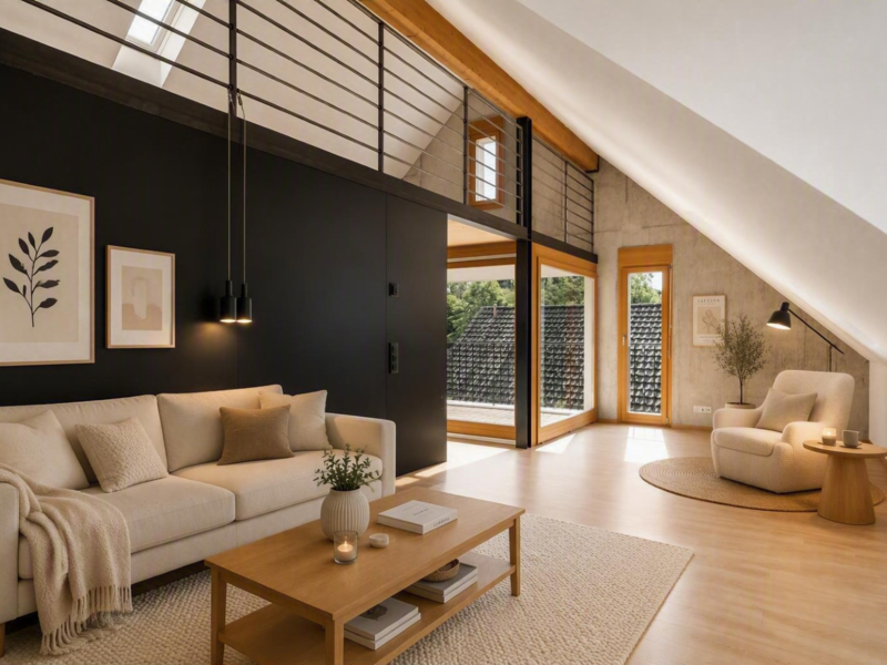 Loft de 2 pièces à Rüti - Séjour
