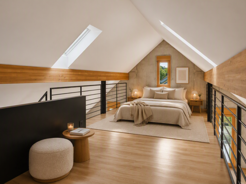 Loft de 2 pièces à Rüti - Chambre
