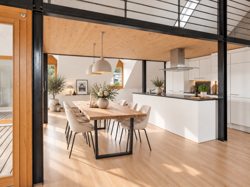 Loft de 2 pièces à Rüti - Séjour et salle à manger