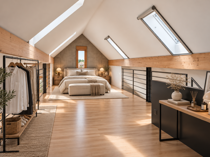 Loft de 2 pièces à Rüti - Chambre