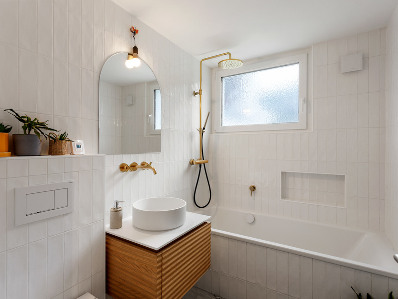 Appartement de 4 pièces à Scuol - Salle de bain