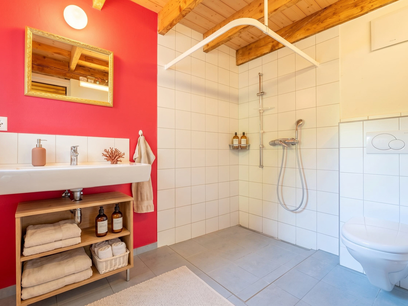 Maison individuelle de 3 pièces à Gwatt - Salle de bain