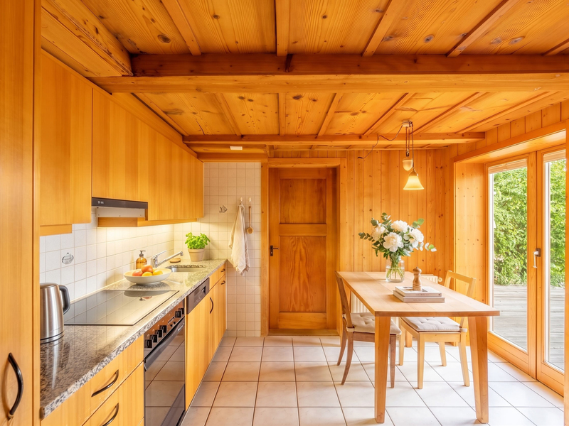 Maison individuelle de 3 pièces à Gwatt - Cuisine