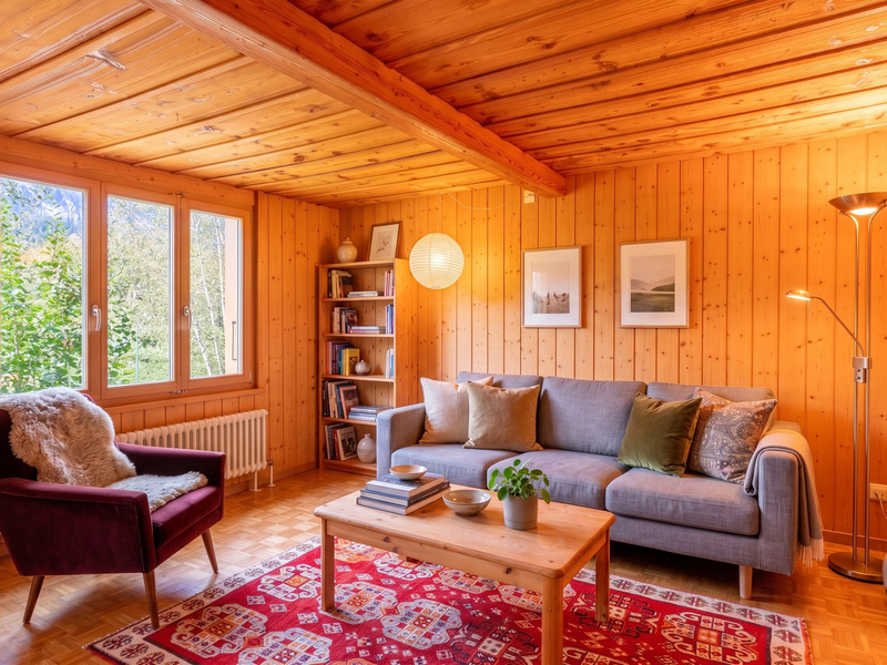 Maison individuelle de 3 pièces à Gwatt - Séjour