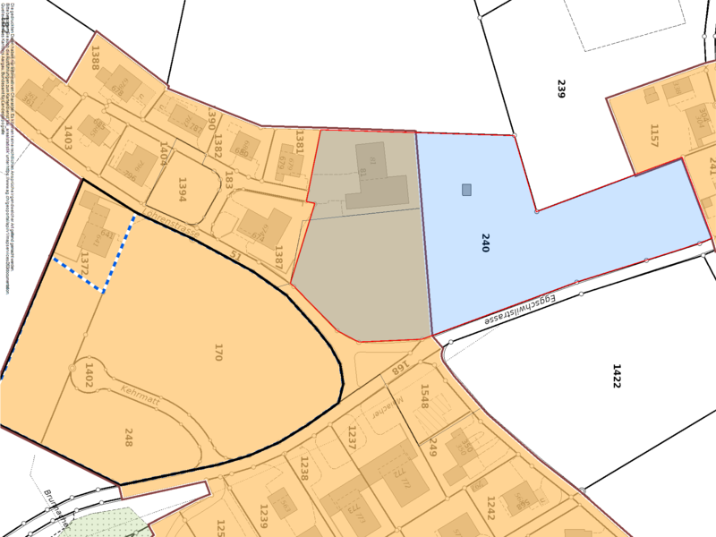 Bauland in Schmiedrued - Zonenplan
