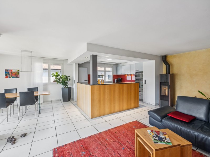 4.5-Zimmer Wohnung in Wolhusen - Wohn- und Essbereich