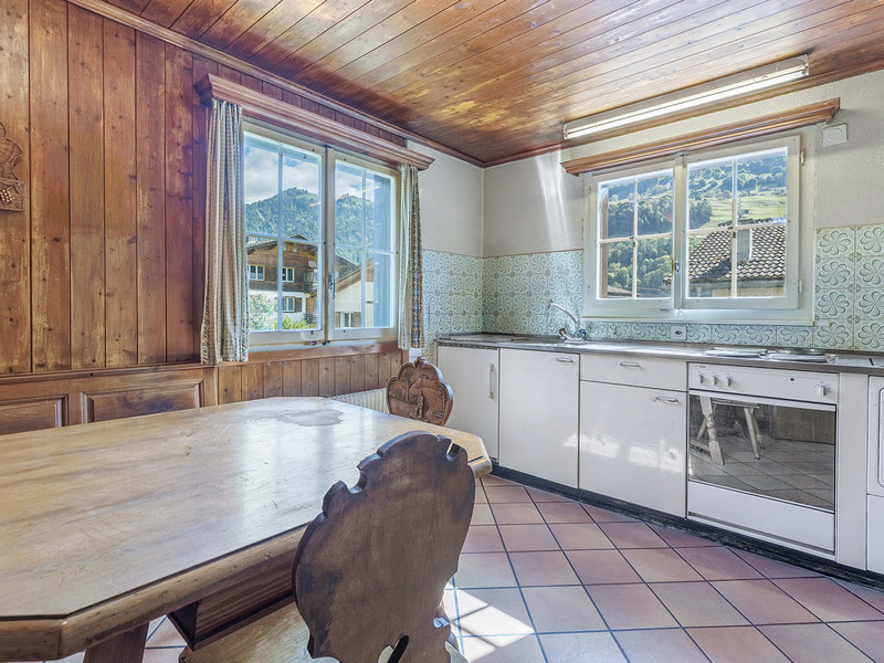 Maison individuelle de 5.5 pièces à Pragg-Jenaz - Cuisine