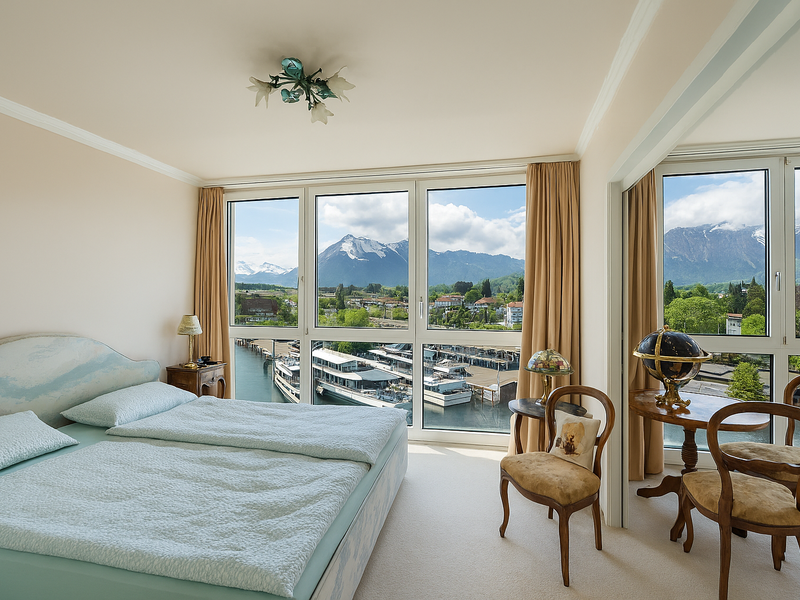 Duplex de 4 pièces à Thun - Chambre