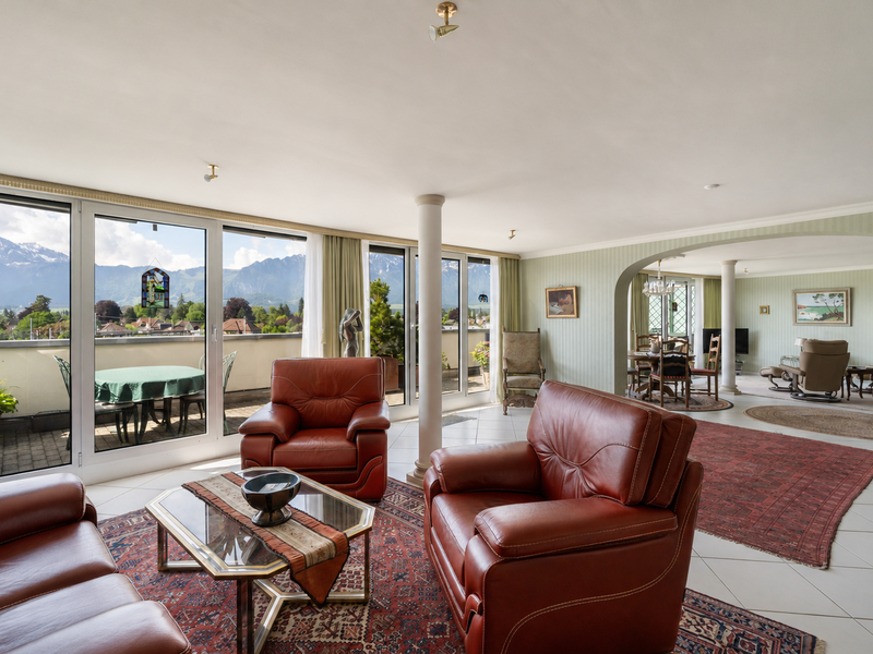 Duplex de 4 pièces à Thun - Séjour