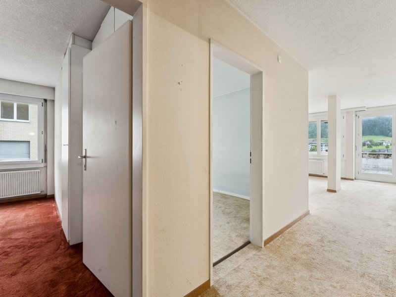 Appartement de 3.5 pièces à Obernau - Dégagement