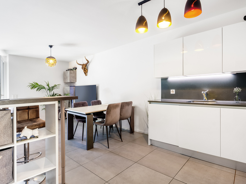 2.5-Zimmer Wohnung in Locarno - Wohn- und Essbereich