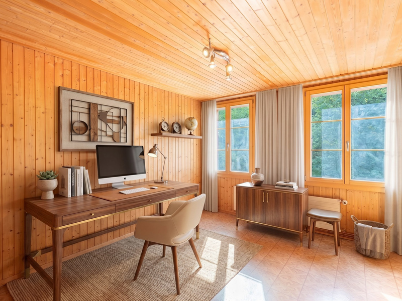 Immeuble collectif à Oberwil im Simmental - Chambre