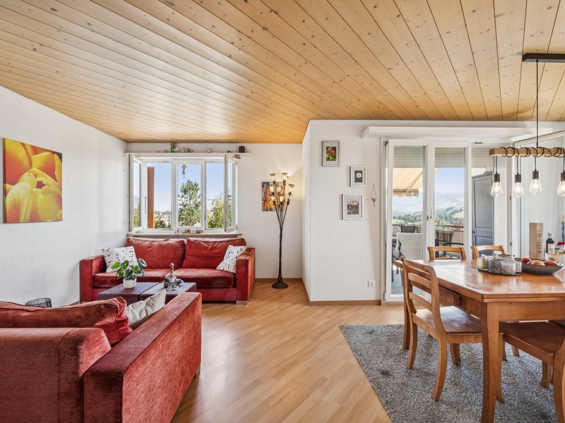 Maison individuelle de 9 pièces à Hirzel - Séjour et salle à manger
