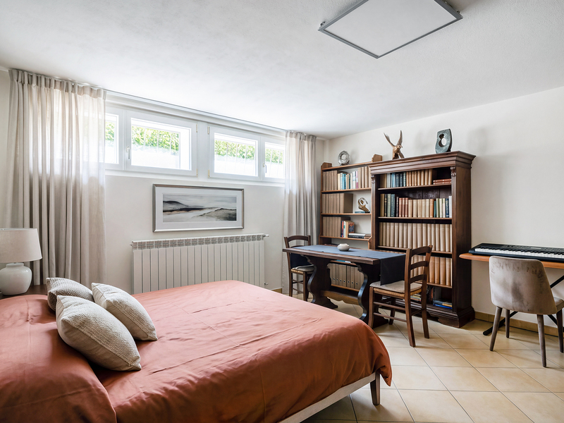 Moitié de maison jumelle de 7 pièces à Caslano - Chambre